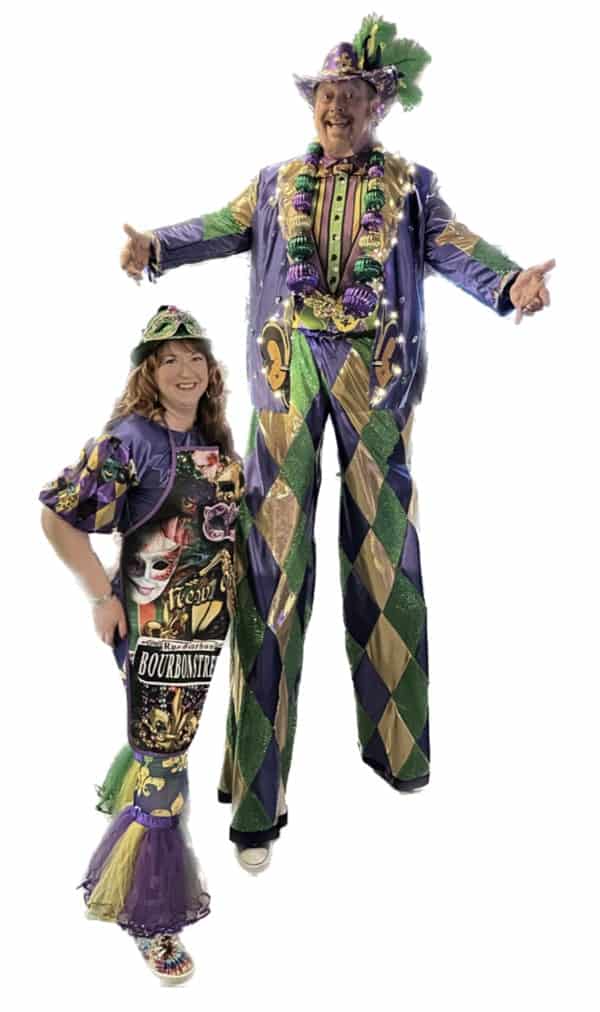 Stilt Walking with Magician Assistant Stilt Walking with Magician Assistant