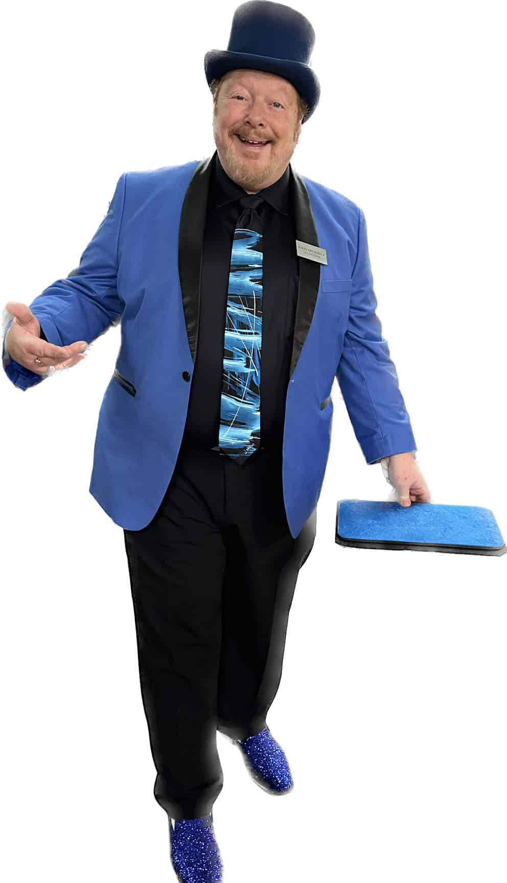 Blue suit
