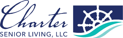 Charter Senior Living logo John Measner Magic Show|Tradeshow