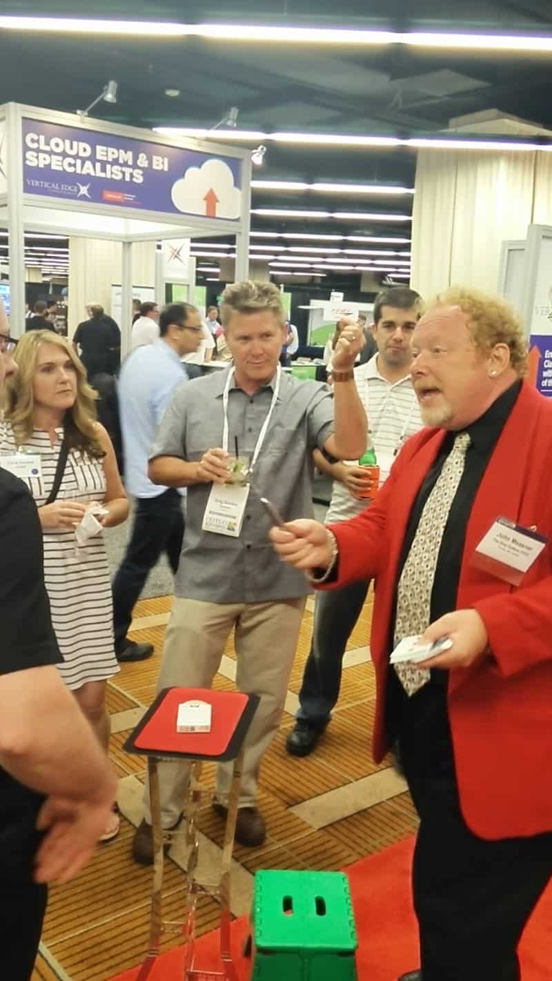 John Measner at Booth